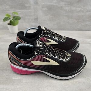 Brooks Ghost 10 Women's Black and Pink Running Shoes